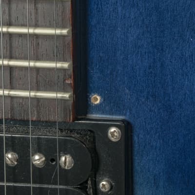 Oscar Schmidt - OE-30 Delta King - Semi-Hollow Body HH Electric Guitar, Trans Blue - x1996 - USED image 12