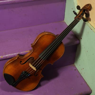 1920s Bruno German Stradivarius-Copy 4/4 Violin (VIDEO! Fresh Work, Ready to Go) image 1