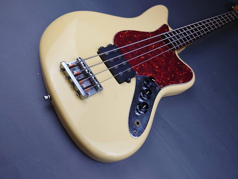 E-JG-75B　Jaguar ジャガーベース Edwards E-JG-75B Jaguar Bass 2000 White | Reverb