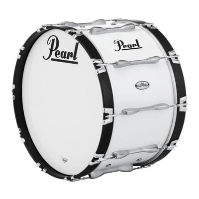 Pearl 26X14 Championship Maple Marching Bass Drum #33 Pure White image 1