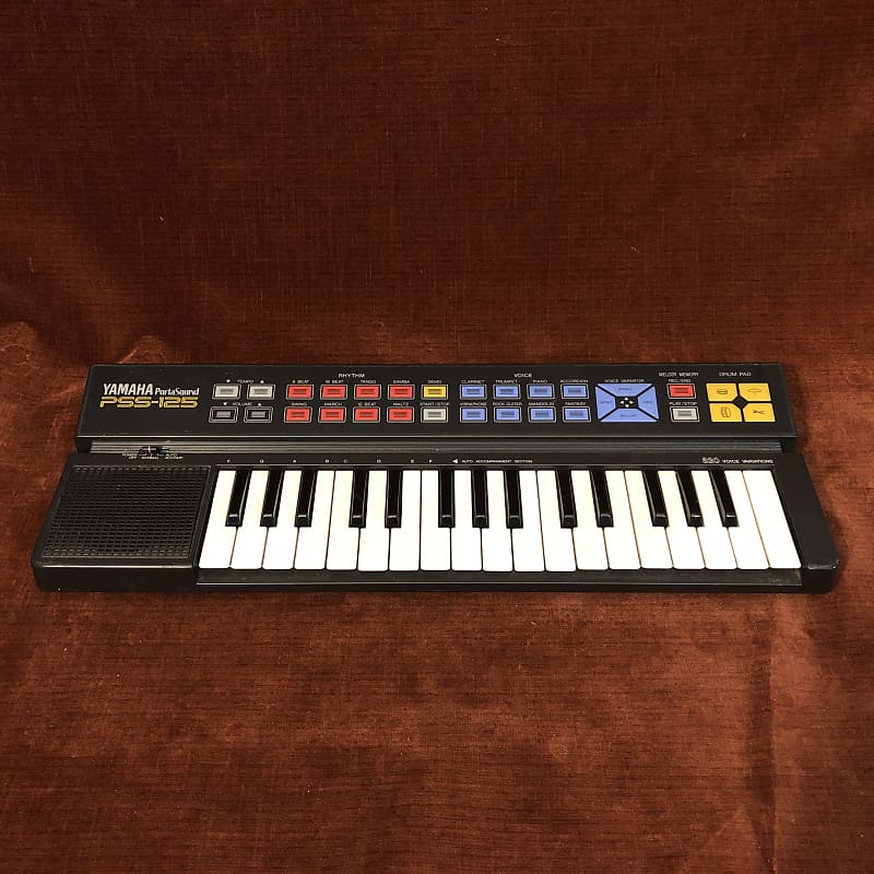 Yamaha Portasound Pss 125 Vintage Keyboard Synthesizer Piano Reverb