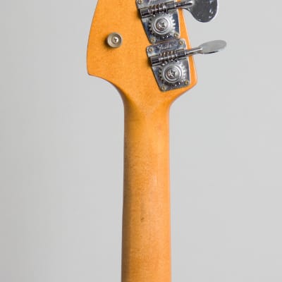 Fender  Mustang Bass Solid Body Electric Bass Guitar (1966), ser. #181321, black tolex hard shell case. image 6