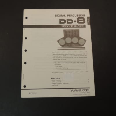 Yamaha DD-8 Service Manual [Three Wave Music]