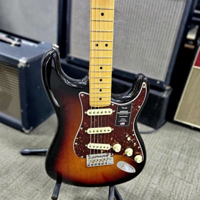 2023 Fender American Professional II Stratocaster, Maple Fingerboard, 3-Color Sunburst w/Case image 3