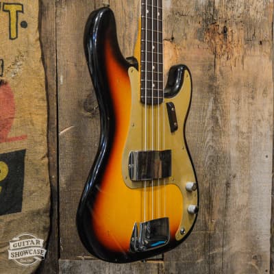Fender Custom Shop '59 Precision Bass Journeyman Relic - 3-Color Sunburst image 3