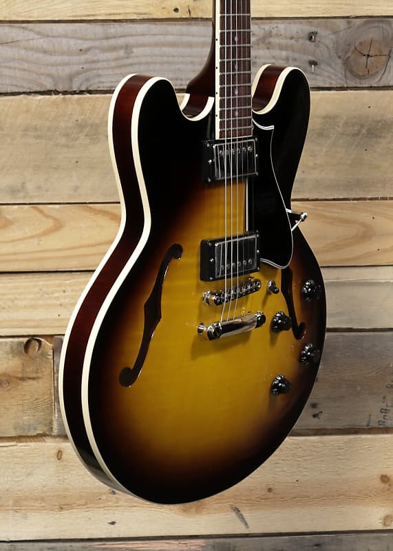 Heritage  Standard H-535 Semi-Hollow Electric Guitar Original Sunburst w/ Case image 1