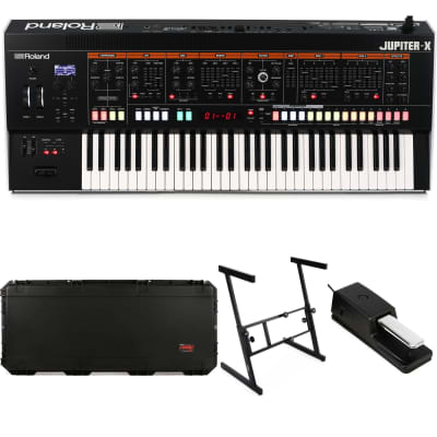 Roland Jupiter-X 61-key Synthesizer Stage Bundle