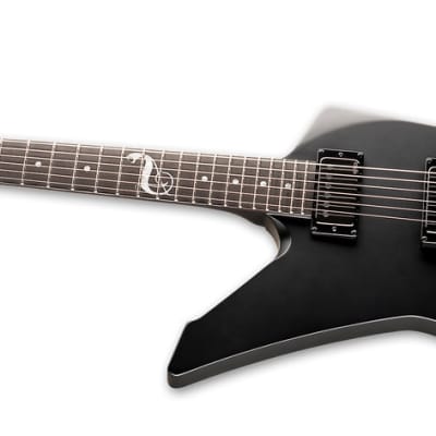 ESP LTD James Hetfield Signature Snakebyte Left-Handed Electric Guitar, Black Satin w/ Case image 2