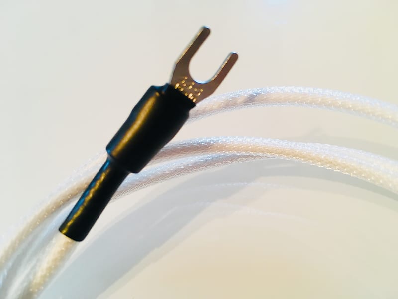 Audio Turntable Phono Ground Wire 14ft. White Prism Reverb