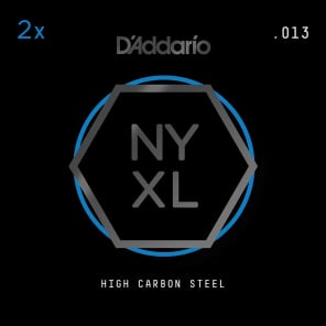 D'Addario NYXL 2-Pack Plain Steel Guitar Strings .013