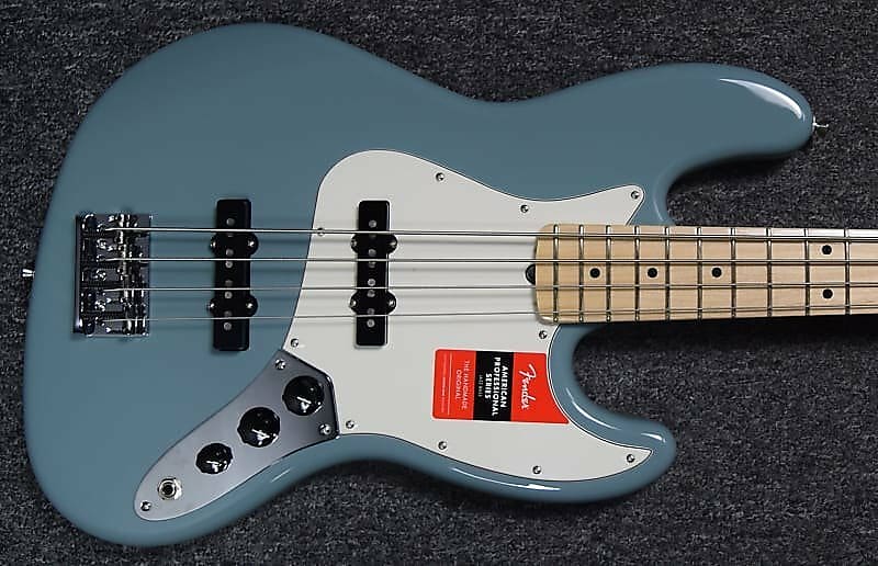 Fender American Pro Jazz Bass, Sonic Grey with Maple Board *Tiny Cosmetic Flaw=Save $ -FULL WARRANTY image 1