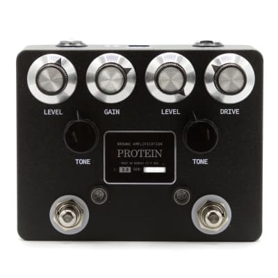 Reverb.com listing, price, conditions, and images for browne-amplification-protein-dual-overdrive-black