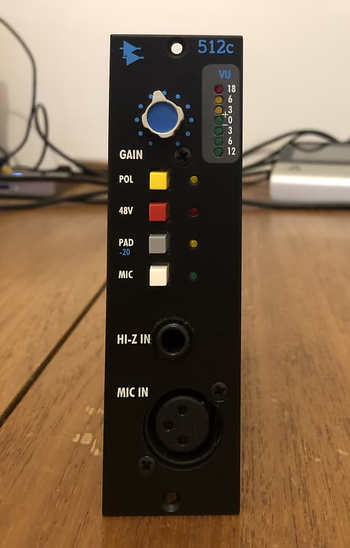 API 512c 500 Series Mic Preamp Module 2000 - Present - Black image 1