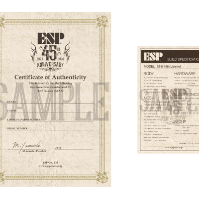 ESP M-II 45th Limited Bondi Blue Anniversary Electric Guitar + Case 15 Worldwide! SN #1!! NUMBER 1 image 3