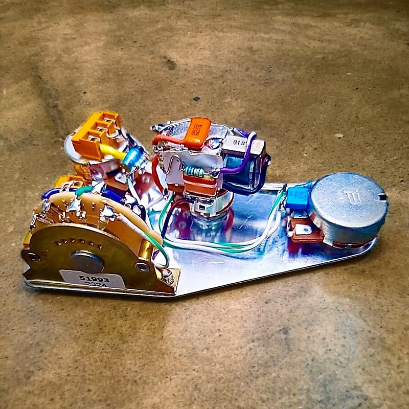 Strat Solderless HH Wiring Harness Bourns Pots Custom Tone | Reverb