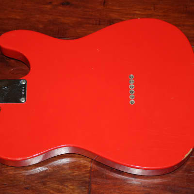 1960 Fender Slab Board Telecaster Rare Duco Red Lefty image 7