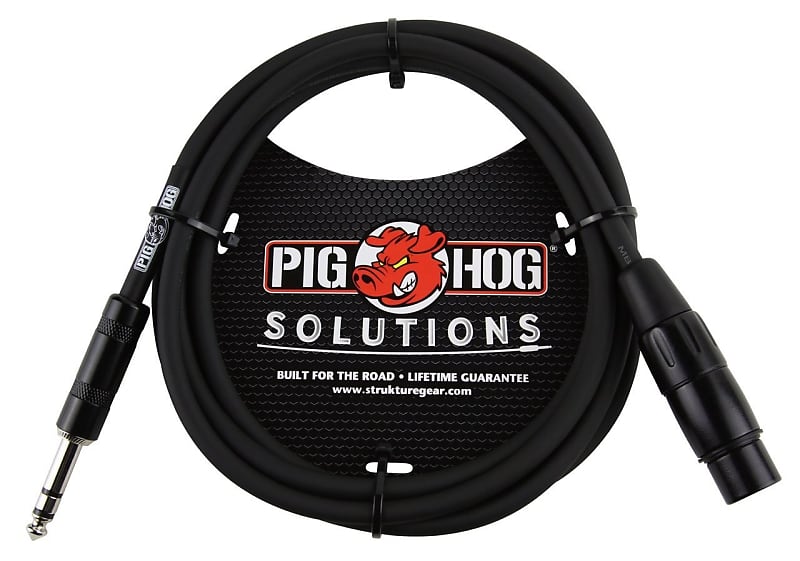 Pig Hog Solutions - 6ft TRS(M)-XLR(F) Balanced Cable image 1