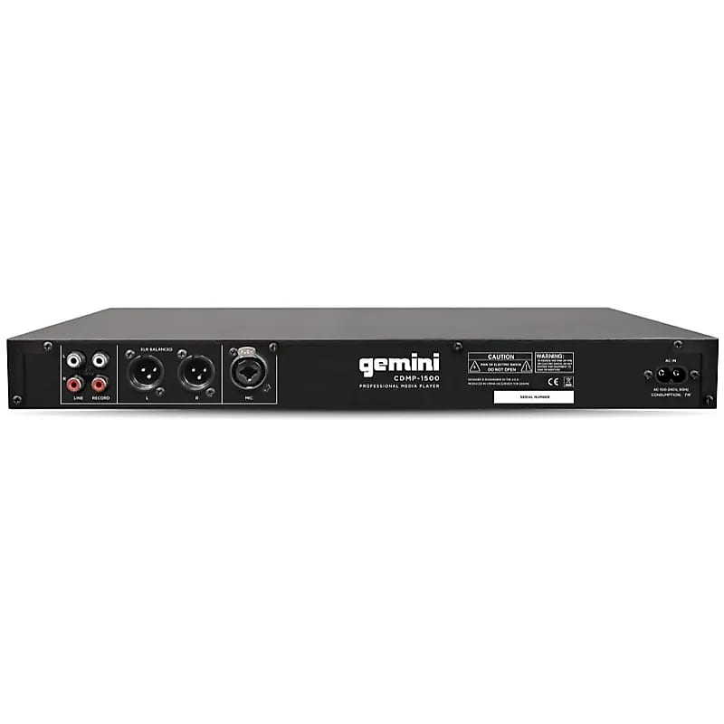 Gemini CDMP-1500 1U Rackmount CD/MP3/USB Player image 2