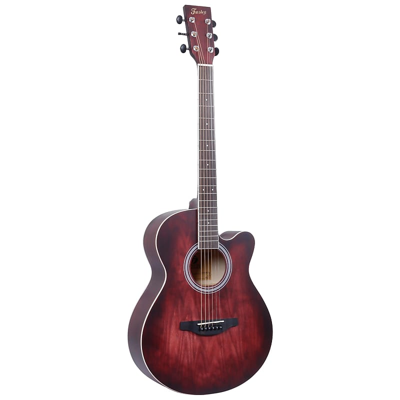 Fazley W55-COL-R ColourTune steel-string guitar, red | Reverb