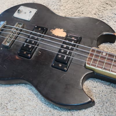 Epiphone SG Bass Neck Slapped On Crude Ugly Homemade Caveman Thor Bass Thingy Project Prop Smash Me image 1