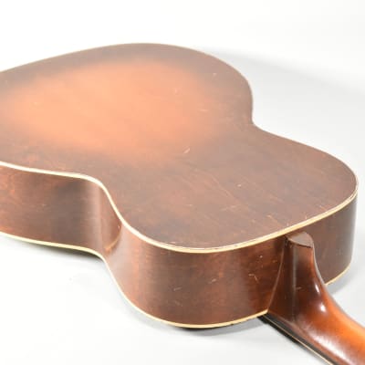 1930s Regal Angelus Model 19 Sunburst Finish Resonator Acoustic Guitar w/SSC image 11