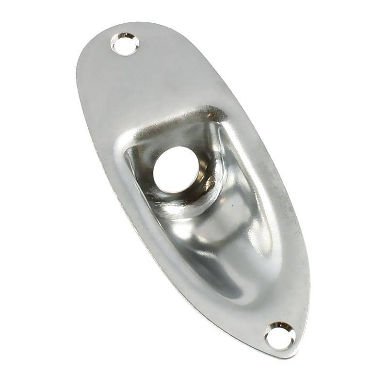 Gotoh Chrome Jackplate for Stratocaster with screws image 1