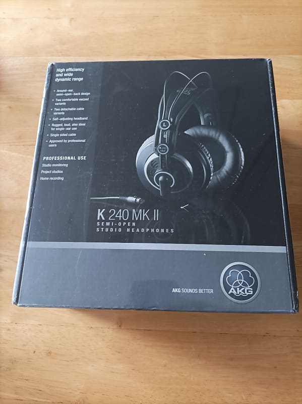 AKG K240 MKII Professional Studio Headphones, Semi-Open Over-Ear Design