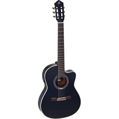 Ortega Performer Series Solid Spruce Top RCE138-T4BK, Black, Right-handed, Acoustic-Electric image 1