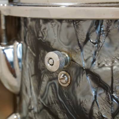 Slingerland 12/14/20" Drum Set - 1960s Black Diamond Pearl image 8