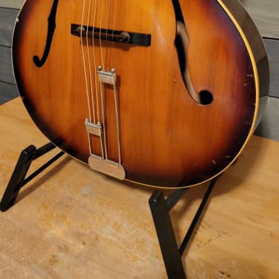 1963 Epiphone A622 Zenith Acoustic Archtop Guitar 16.5" LB Sunburst Repair Free image 4