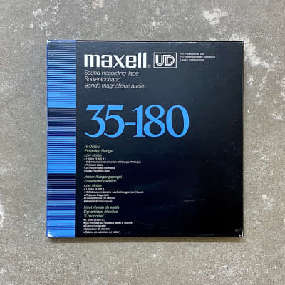 🎸 MAXELL UD 35-180 / professional sound recording tape / master tape / NAB  / aluminium / vintage | Reverb