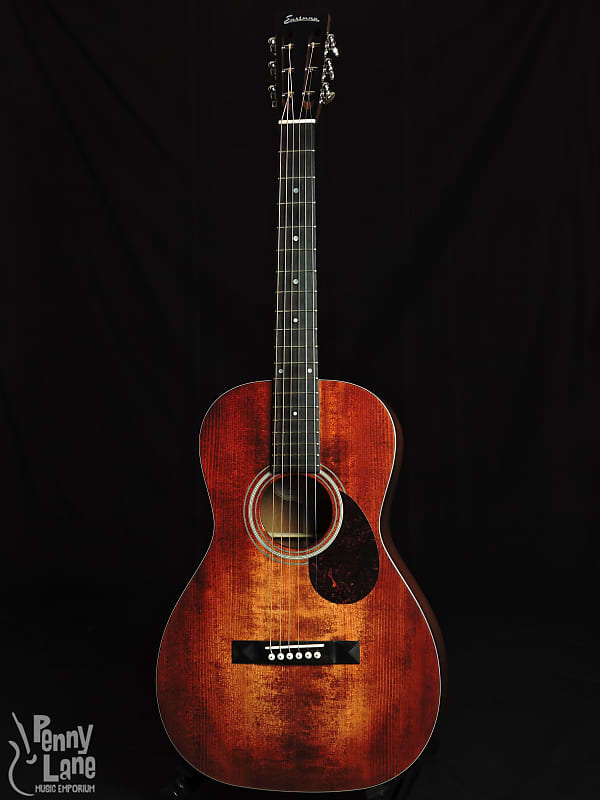 Eastman E1P-LTD-CLA Bluesmaster Limited Edition Acoustic Parlor Guitar with Gig Bag image 1