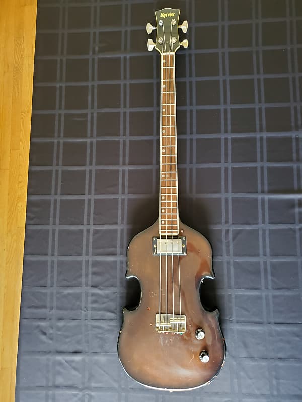 Vintage Univox Violin Bass Short-scale Single Humbucker Model U1970F image 1