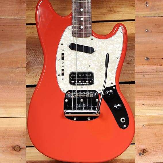 FENDER KURT COBAIN MUSTANG MIJ Japan Fiesta Red + Extras Clean! 59682