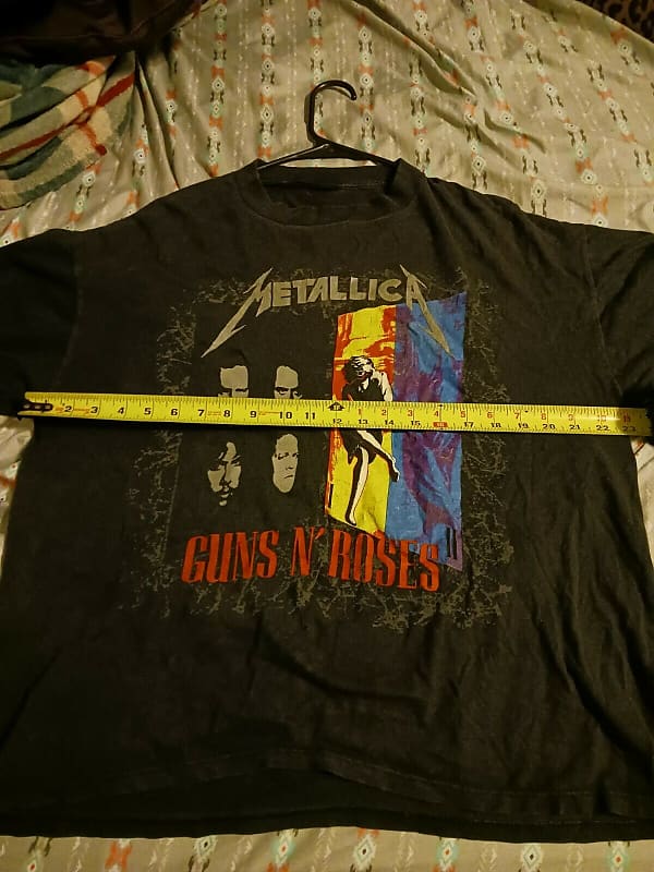 Rare Vintage 1992 Guns N Roses Metallica North American Tour T Shirt M