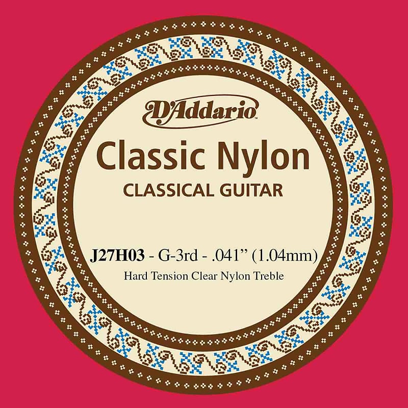 Corde au détail pour guitare classique D'Addario sol 041 Tirant fort - J27H03 image 1