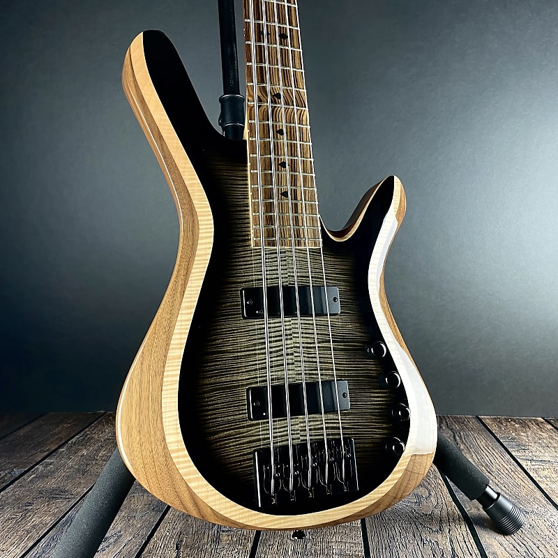 Kiesel Vanquish 5-String Bass, Flame Maple/Walnut/Zebrawood Kiesel Vanquish 5-String Bass, Flame Maple/Walnut/Zebrawood