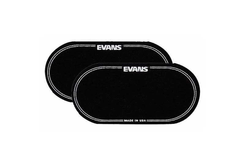 Evans EQ Bass Drumhead Patch For Double Pedal (2 Pcs), Black Nylon EQPB2 image 1