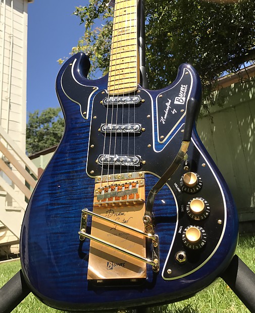 Burns London Dream Guitar Custom Elite 2016 Flamed Blue