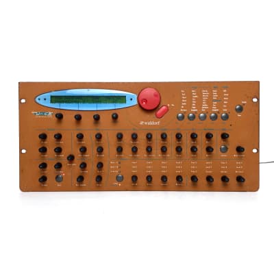 Waldorf Microwave XT with Genuine power supply Rackmount Wavetable Synthesizer 1998 - Orange