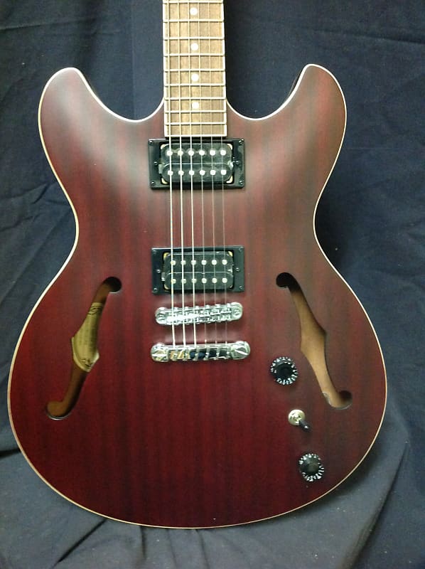 Ibanez AS53-TRF Artcore Series Semi-Hollow Electric Guitar 2010s Flat Transparent Red image 1