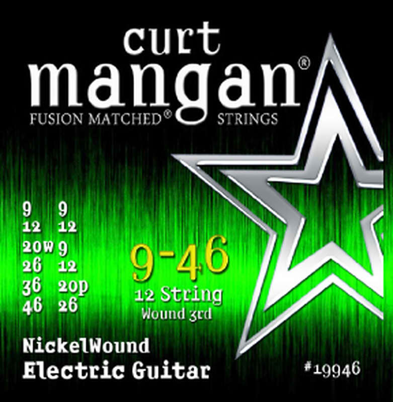 Curt Mangan 9-46 12-String Light Nickel Wound Set (Wound G) image 1