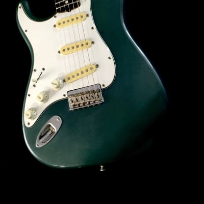 LEFTY! Vintage Fender Japan ‘62 Reissue MIJ Faded Ocean Turquoise Nitro Relic Guitar Left Strat Hardtail Stratocaster 7 lb! image 2