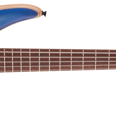 Jackson Pro Series Spectra V 5-String Electric Bass Guitar, Blue Burst Finish image 4