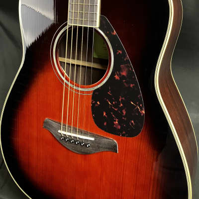 Yamaha FG830TBS Dreadnought Acoustic Guitar Tobacco Sunburst image 7