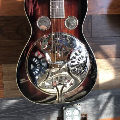 Recording King RR-36-VS Maxwell Series Round Neck Resonator Guitar Vintage Sunburst image 5