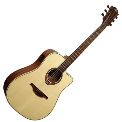 Lag T88DCE Tramontane Dreadnought Cutaway Acoustic-Electric Guitar image 4