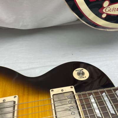 Epiphone Limited Edition Custom Shop Les Paul 1960 Standard v3 Guitar with Case - Bourbon Sunburst image 5