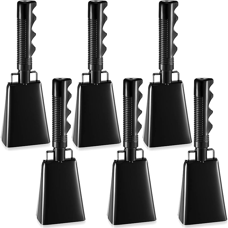 Steel Cow Bell With Handle Cowbells,Cheering Bell And Loud Noise Makers  Hand Bells For Sporting Events,Football Games,School Bell,Farm Hand Chimes