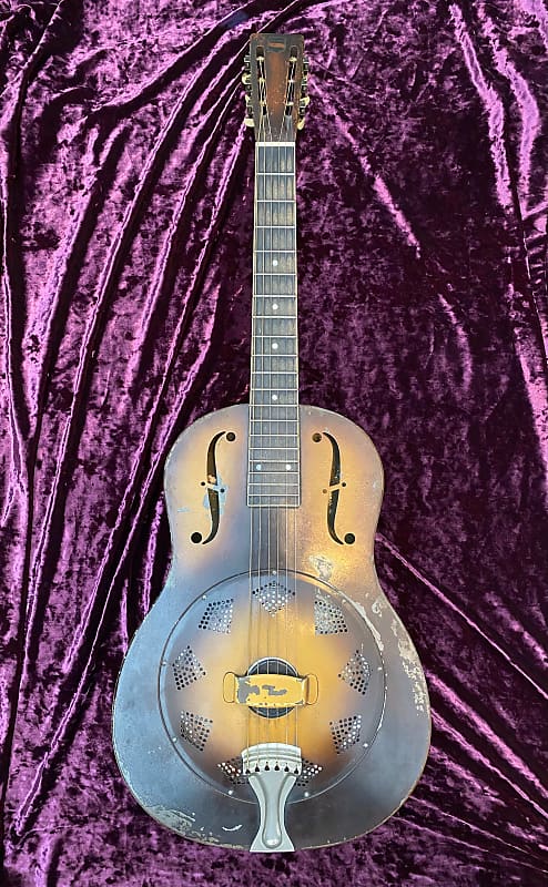 Black Betty Vintage National Triolian  1930's - Resonator Guitar (Sunburst) image 1